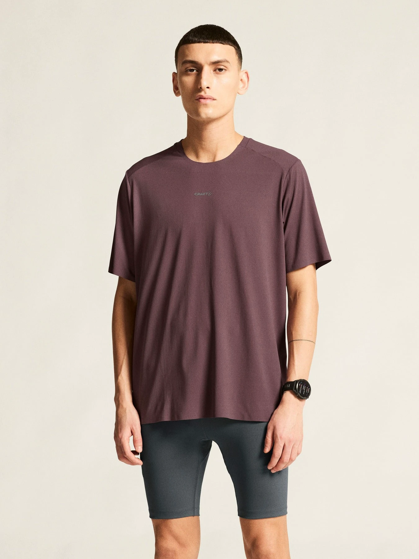 2. Tricou alergare Craft Hypervent Tee - mov | ventilație maximă