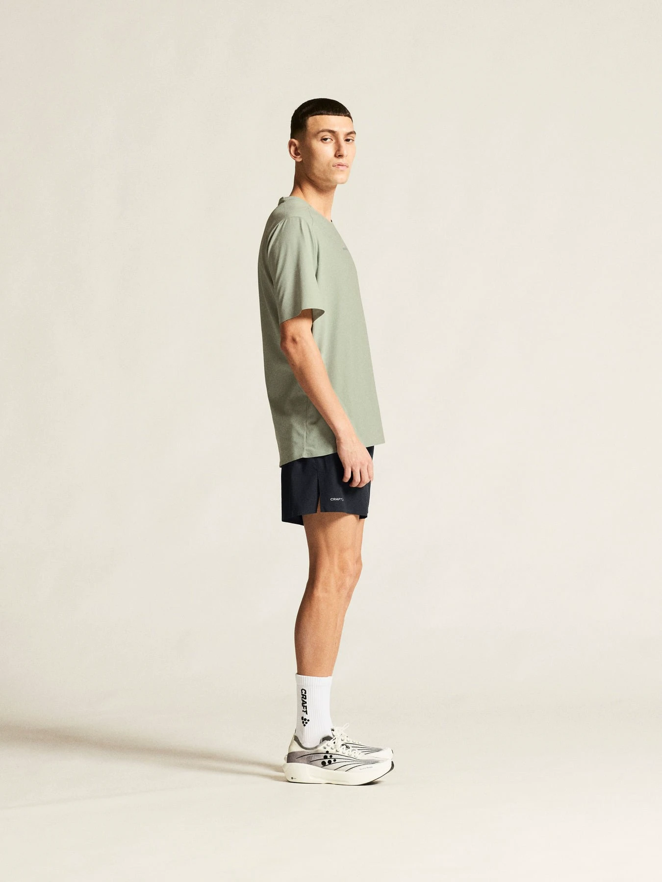 4. Tricou alergare Craft Hypervent Tee - gri | ventilație maximă