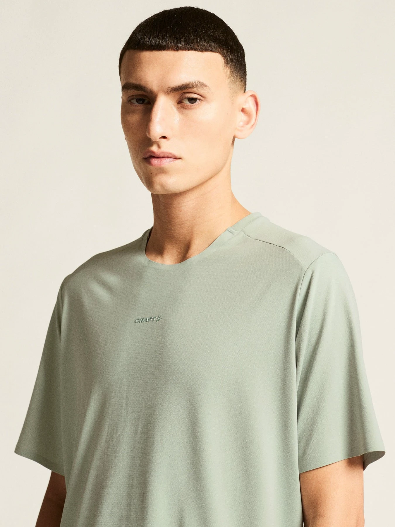 6. Tricou alergare Craft Hypervent Tee - gri | ventilație maximă