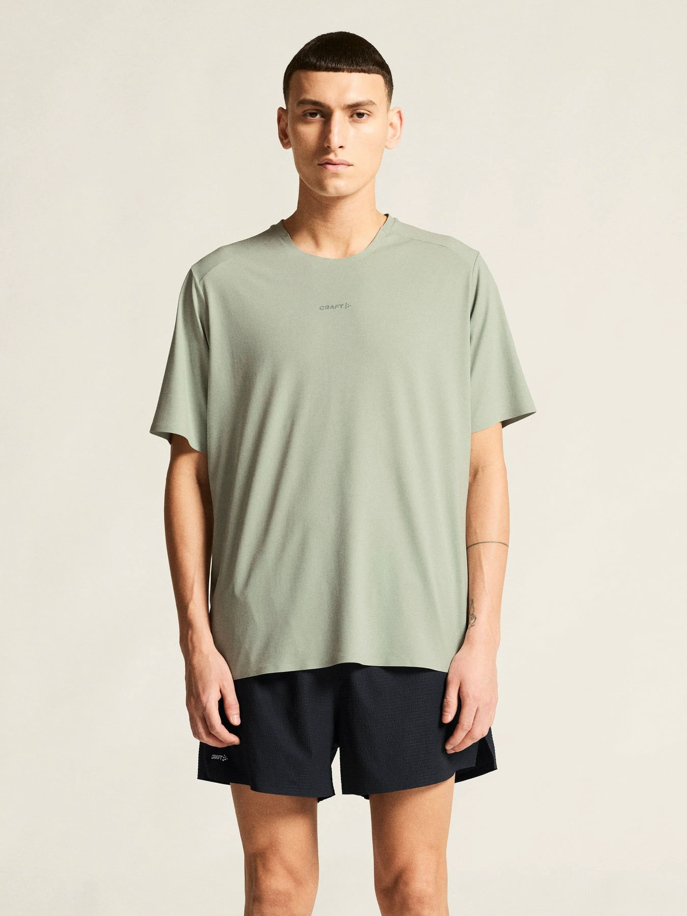 2. Tricou alergare Craft Hypervent Tee - gri | ventilație maximă