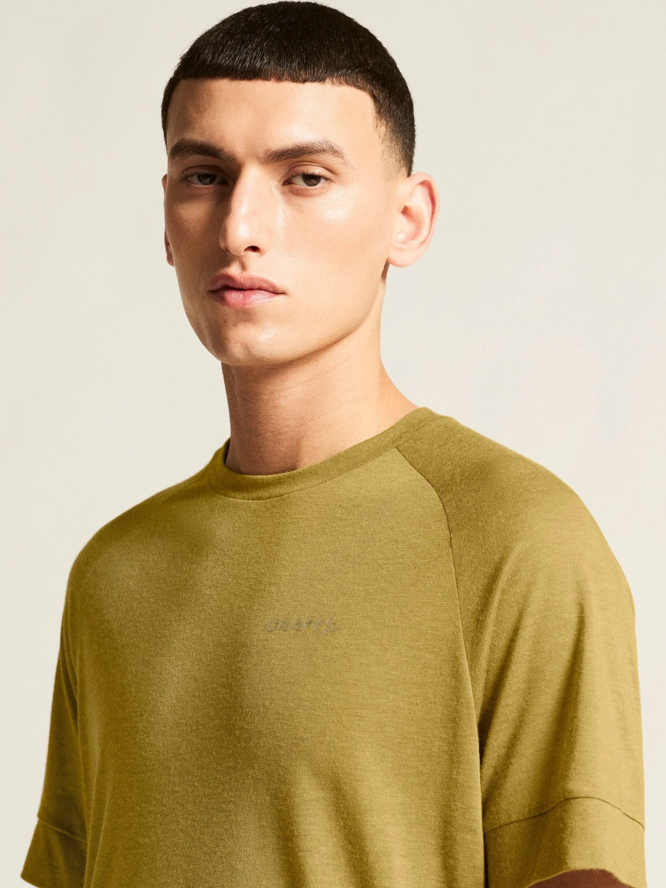 3. Tricou trail Craft ADV Trail Wool SS Tee - verde | lână reciclată