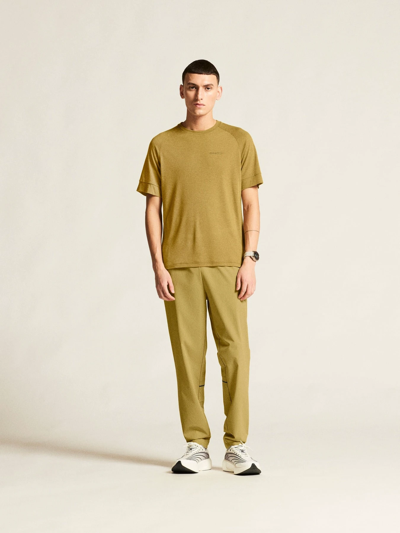 Tricou trail Craft ADV Trail Wool SS Tee - verde | lână reciclată - 191141