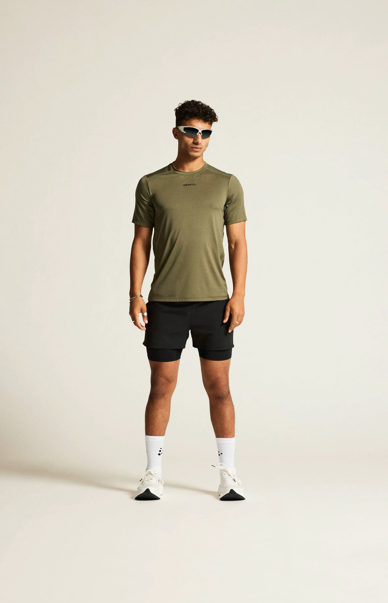 Tricou alergare Craft ADV Essence SS Tee 2 - verde | poliester reciclat - 191198