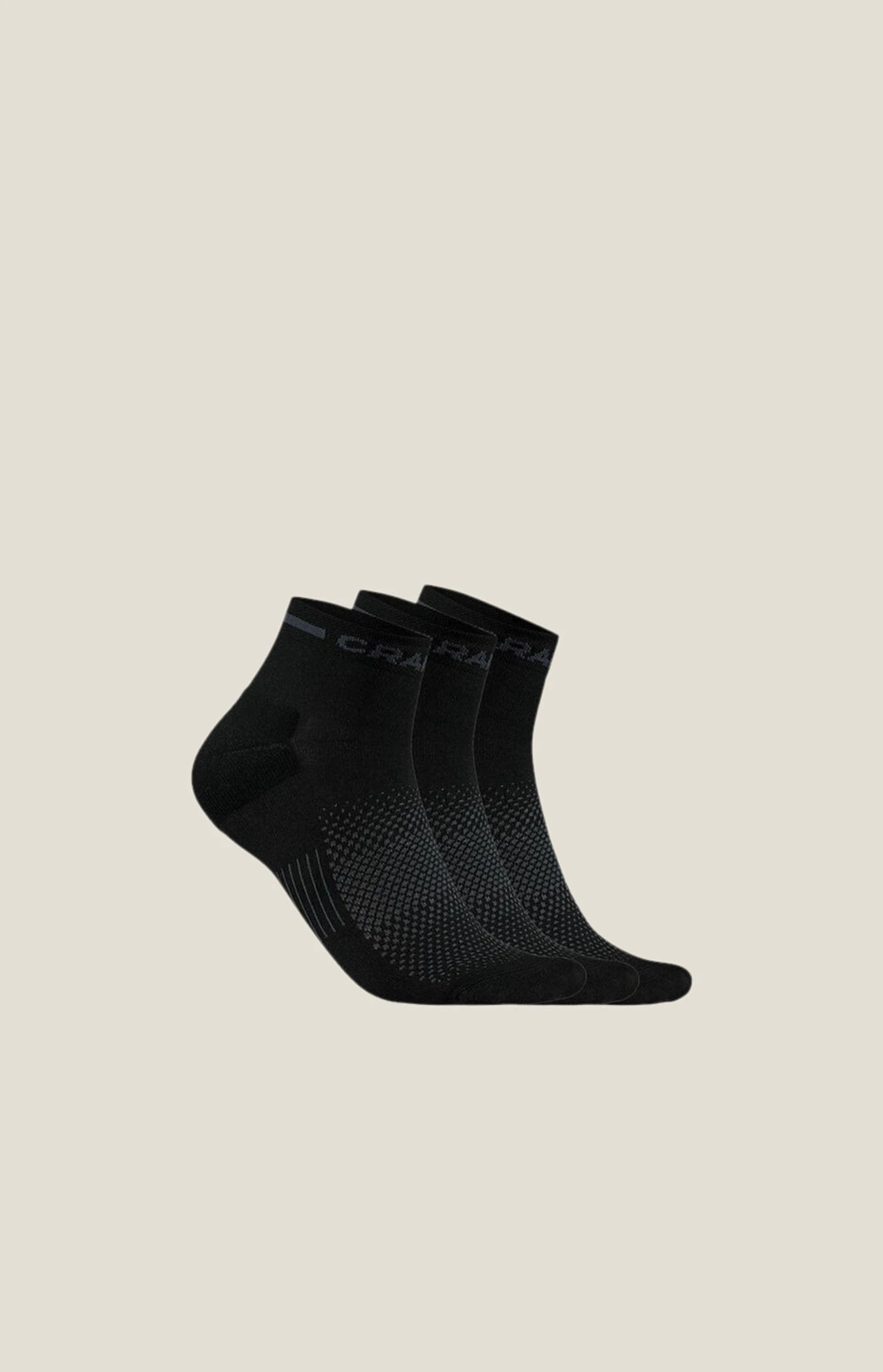 Sosete Craft Core Dry Mid 3-pack - negru | evacuare rapidă transpirație - 191536