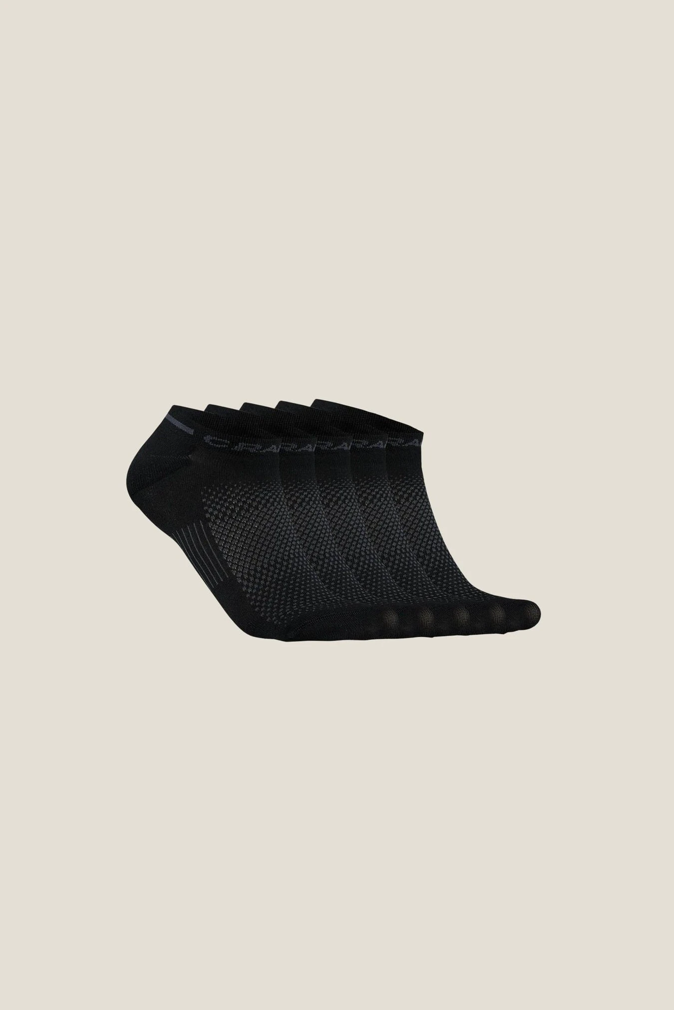 Sosete antrenament Craft Active Shaftless 5-Pack - negru | transport umezeală - 192174