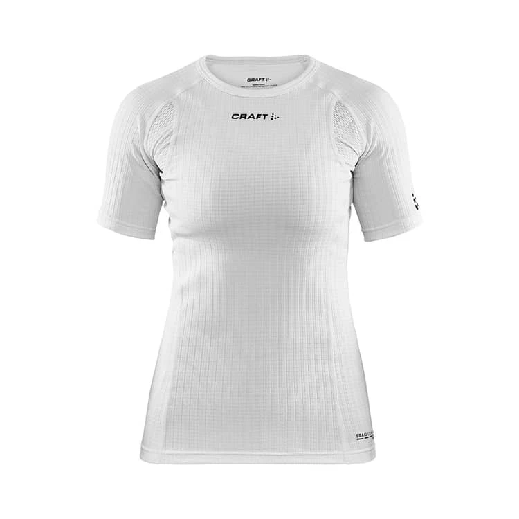 7. Tricou strat de bază Craft Active Extreme X RN SS W - alb | management termic