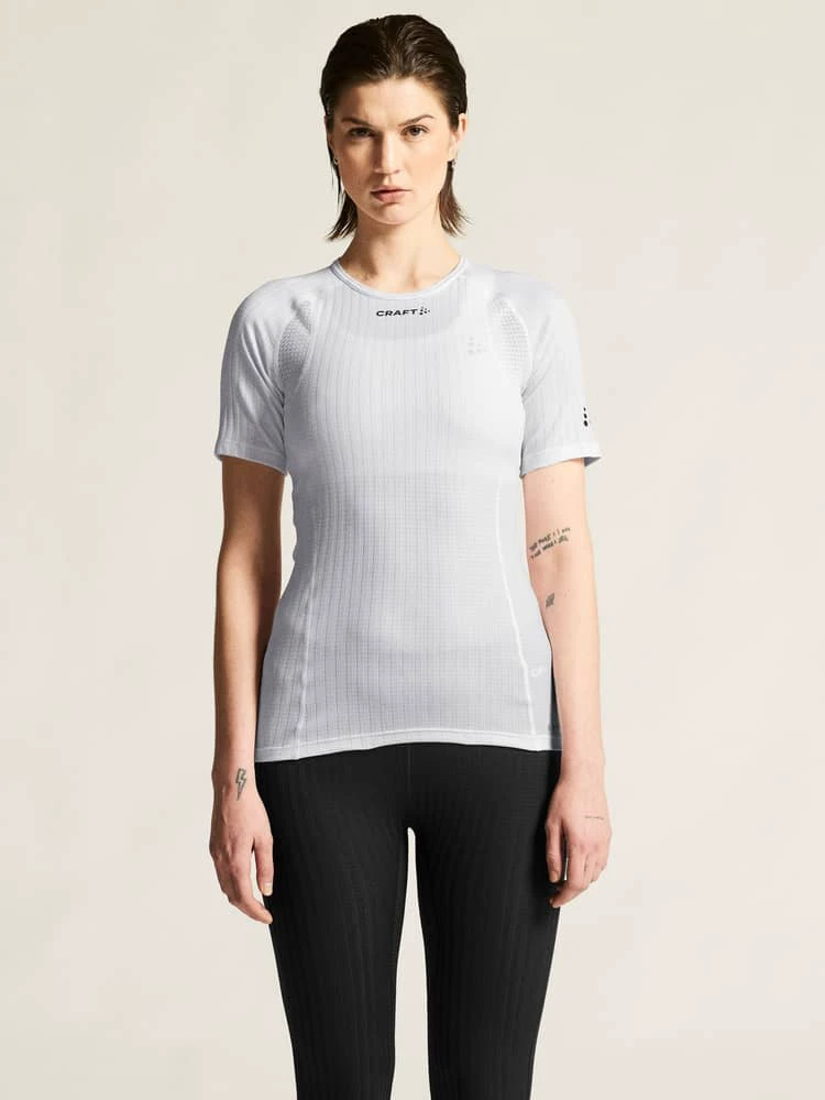 2. Tricou strat de bază Craft Active Extreme X RN SS W - alb | management termic