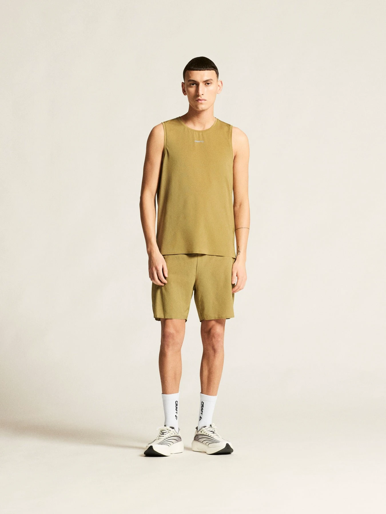 Pantaloni scurți trail Craft Pro Trail Shorts - verzi | alergare munte - 191373