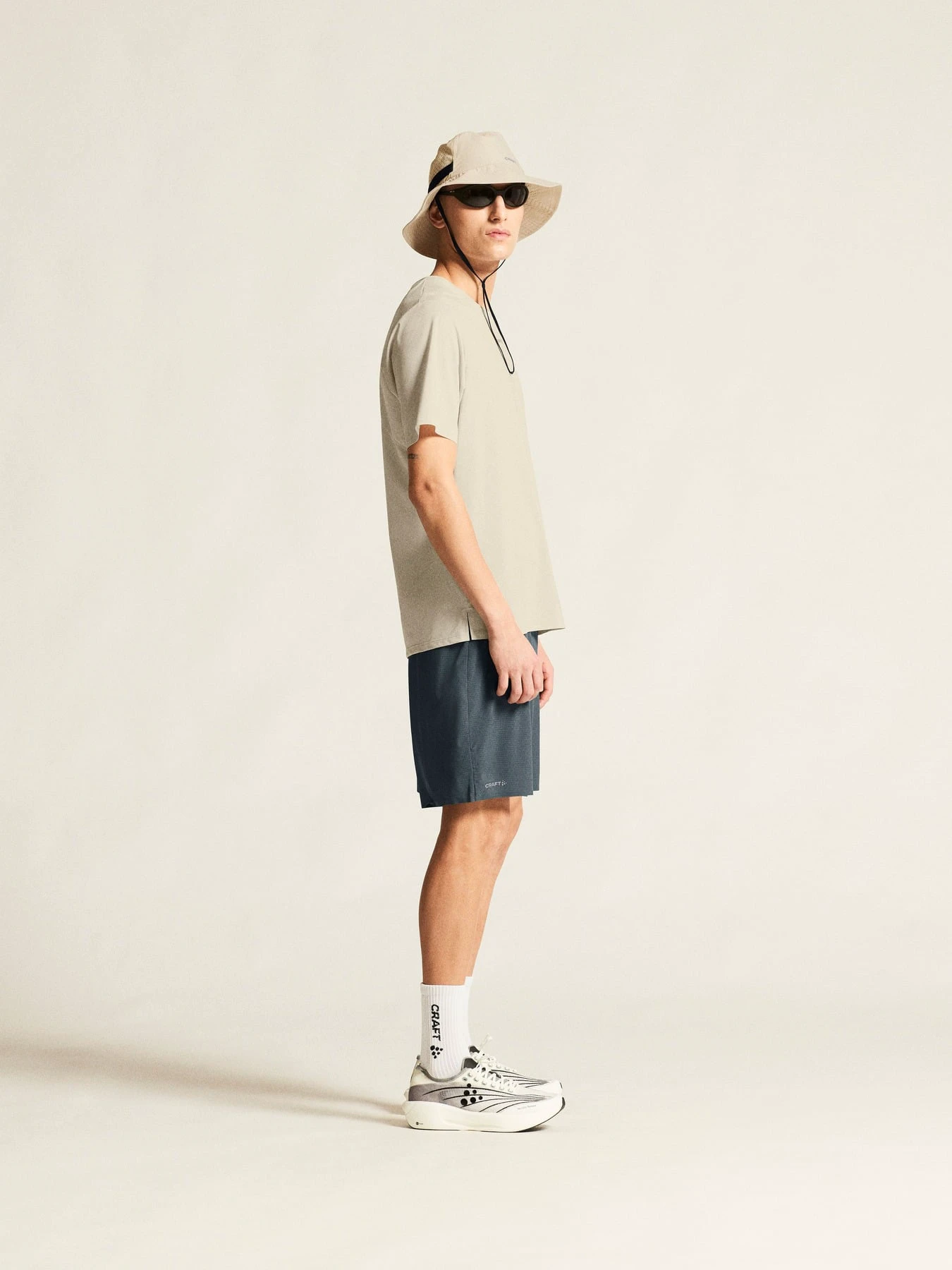 3. Pantaloni scurți trail Craft Pro Trail Shorts - gri | alergare munte