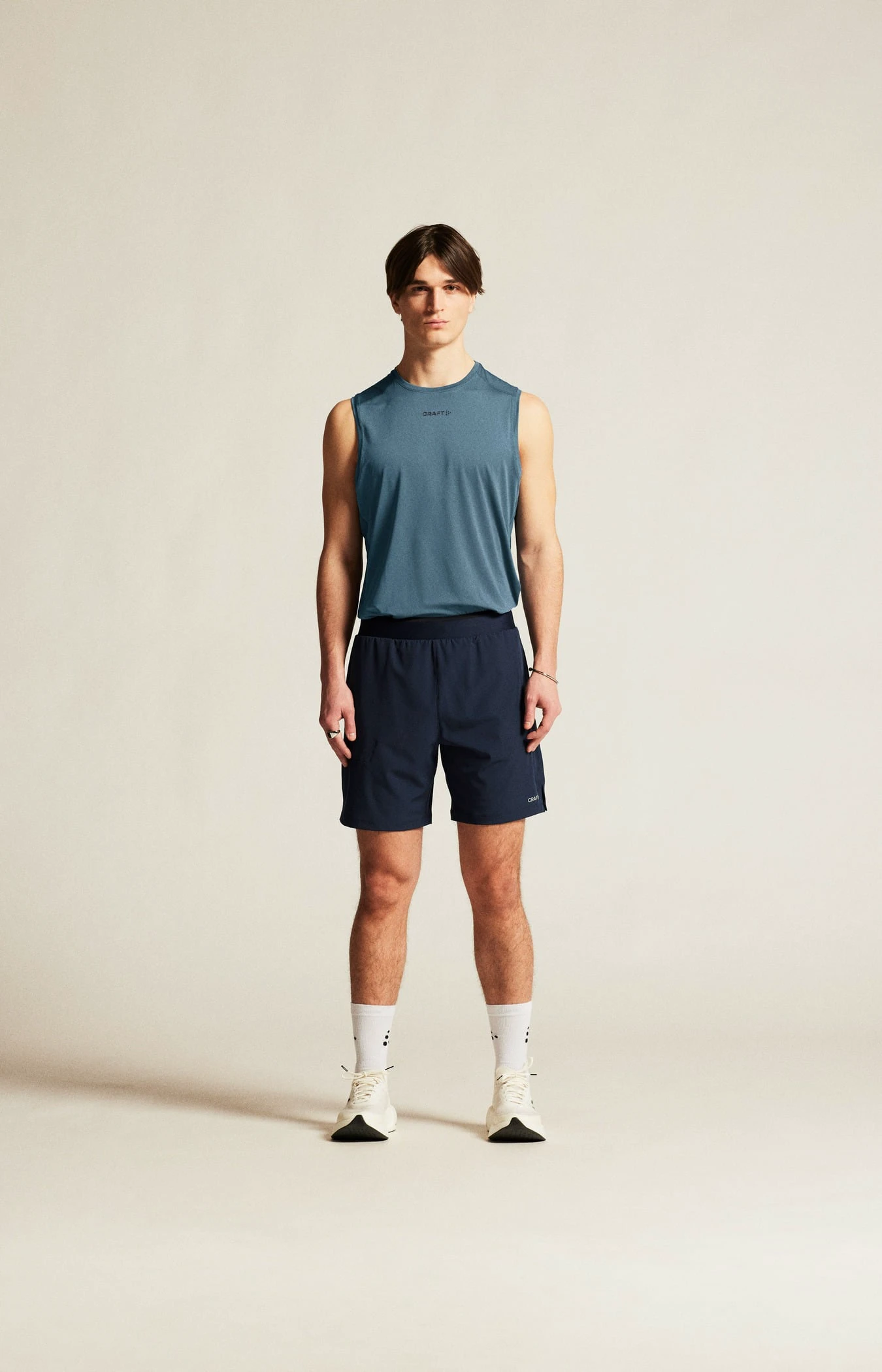 Pantaloni scurți Craft ADV Essence 2-in-1 Shorts 2 - albastru | alergare - 191405