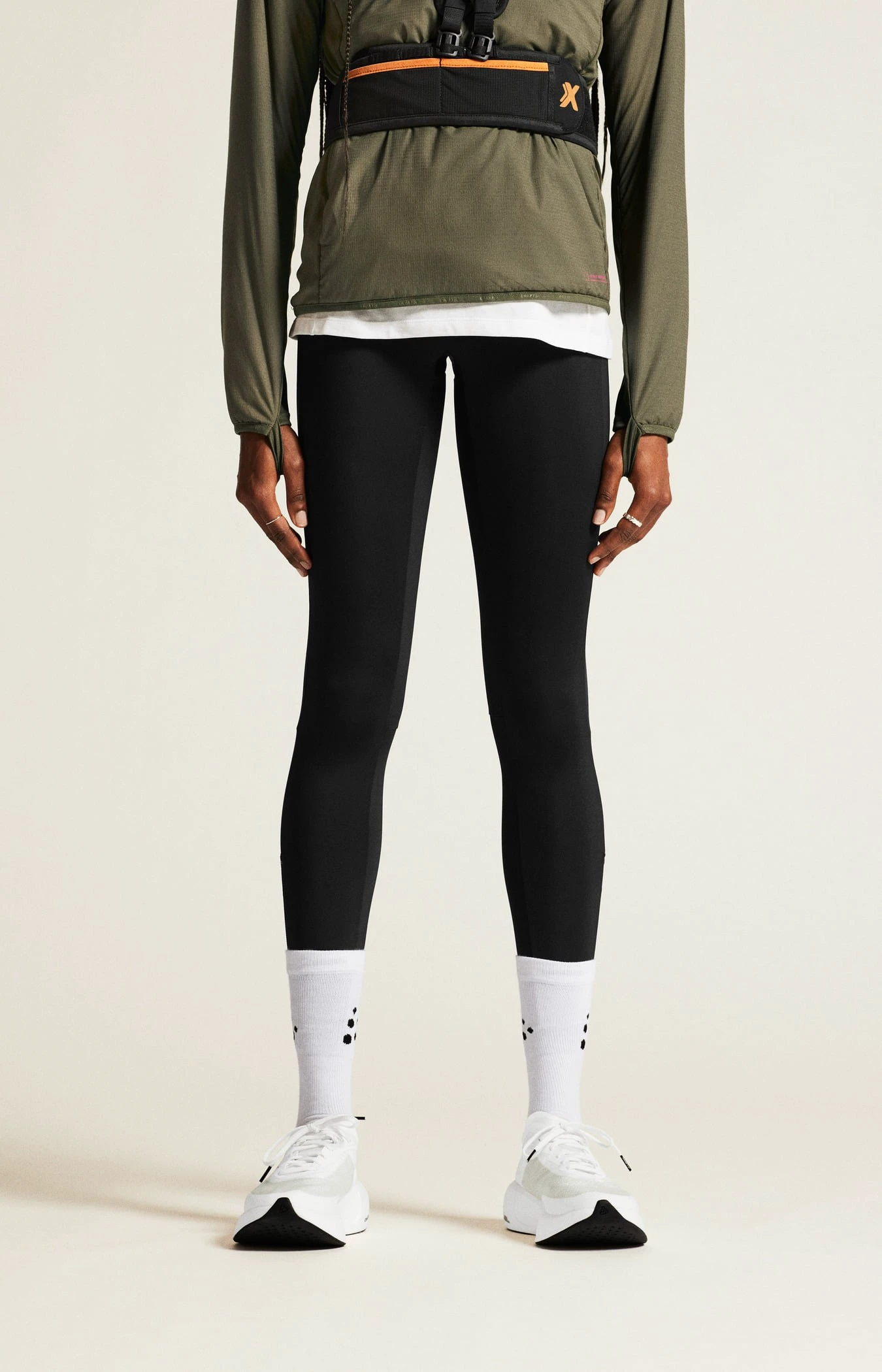 5. Colanți trail femei Craft Pro Trail Tights 2 - negru | poliamidă reciclată