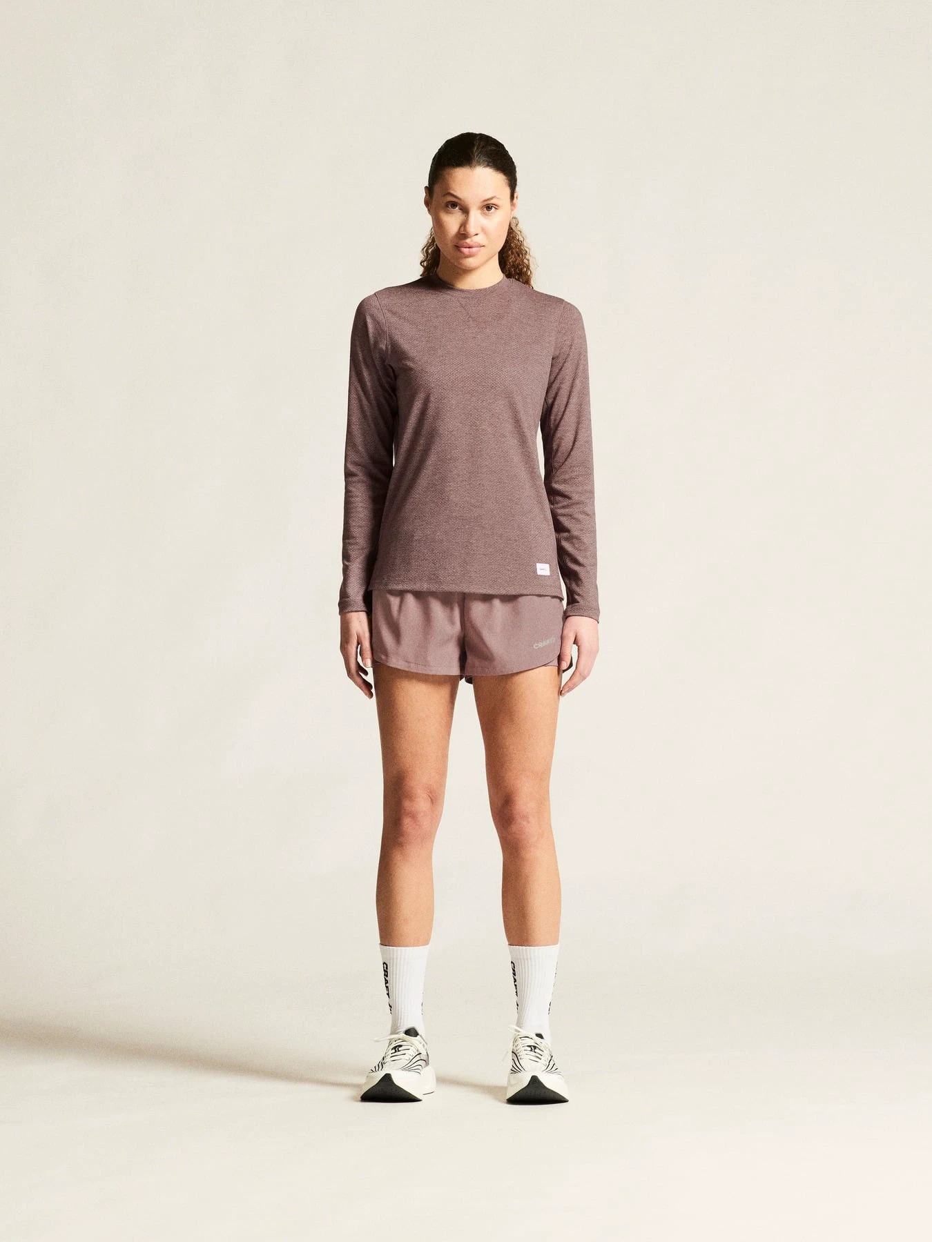 Bluză dame Craft Layers Thermal Mesh Cn - mov | strat de bază termic - 191516