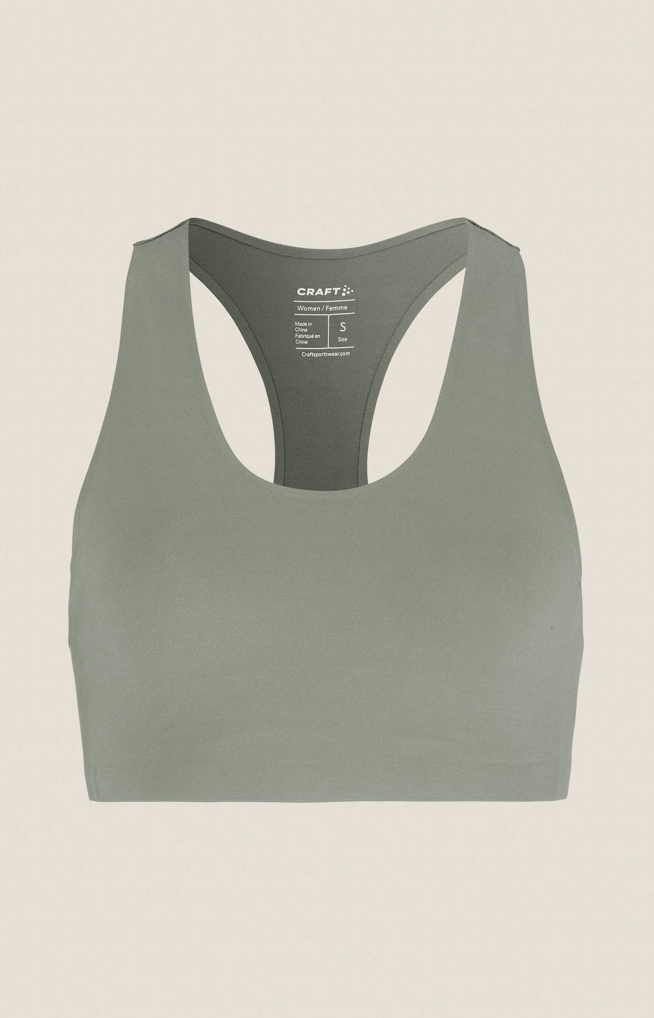 2. Bustieră sport Craft Collective Padded - verde | antrenament