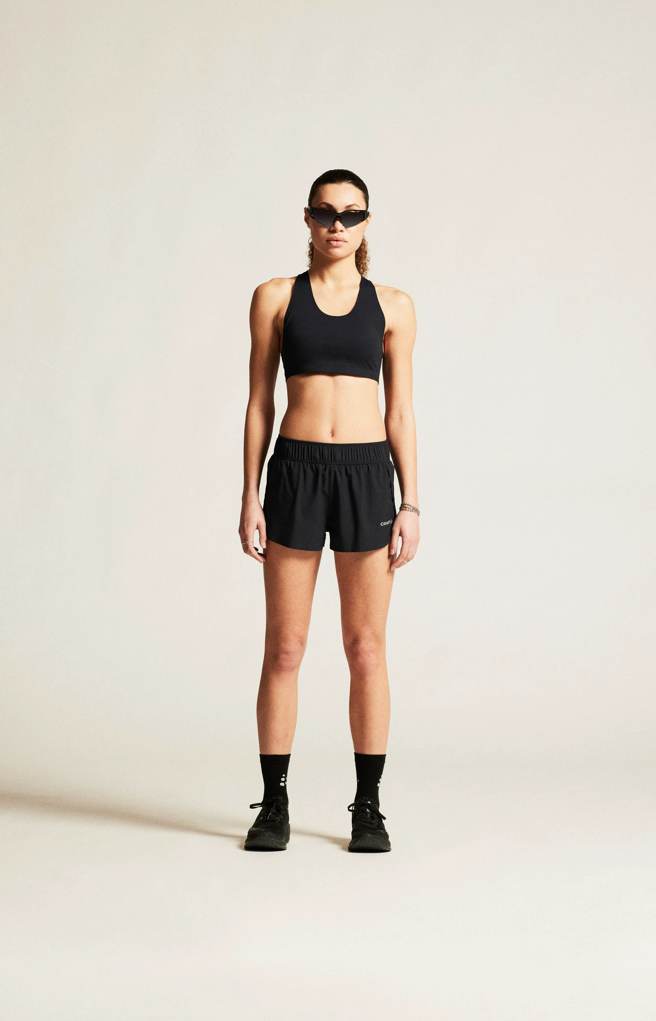 Bustieră sport Craft Collective Padded - neagră | antrenament - 191432