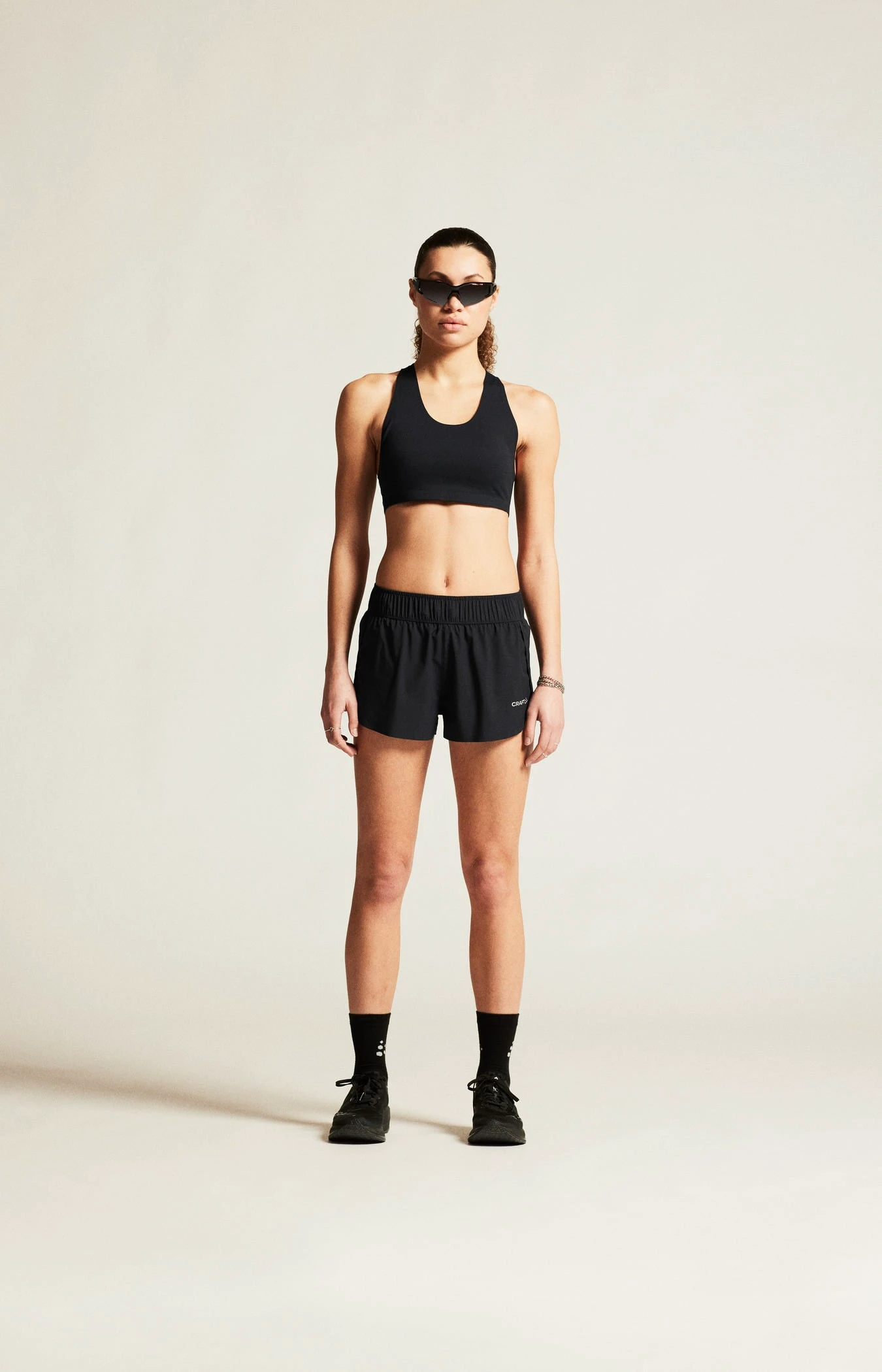 Bustieră sport Craft Collective Padded - neagră | antrenament - 191424