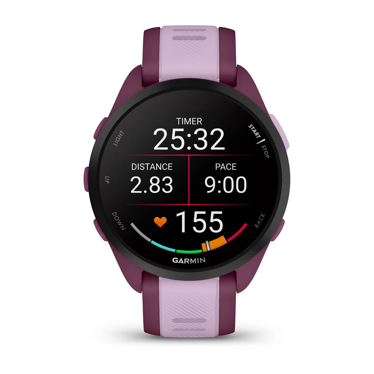 2. Garmin - Forerunner 165 Music ceas multisport cu GPS AMOLED - mov lila