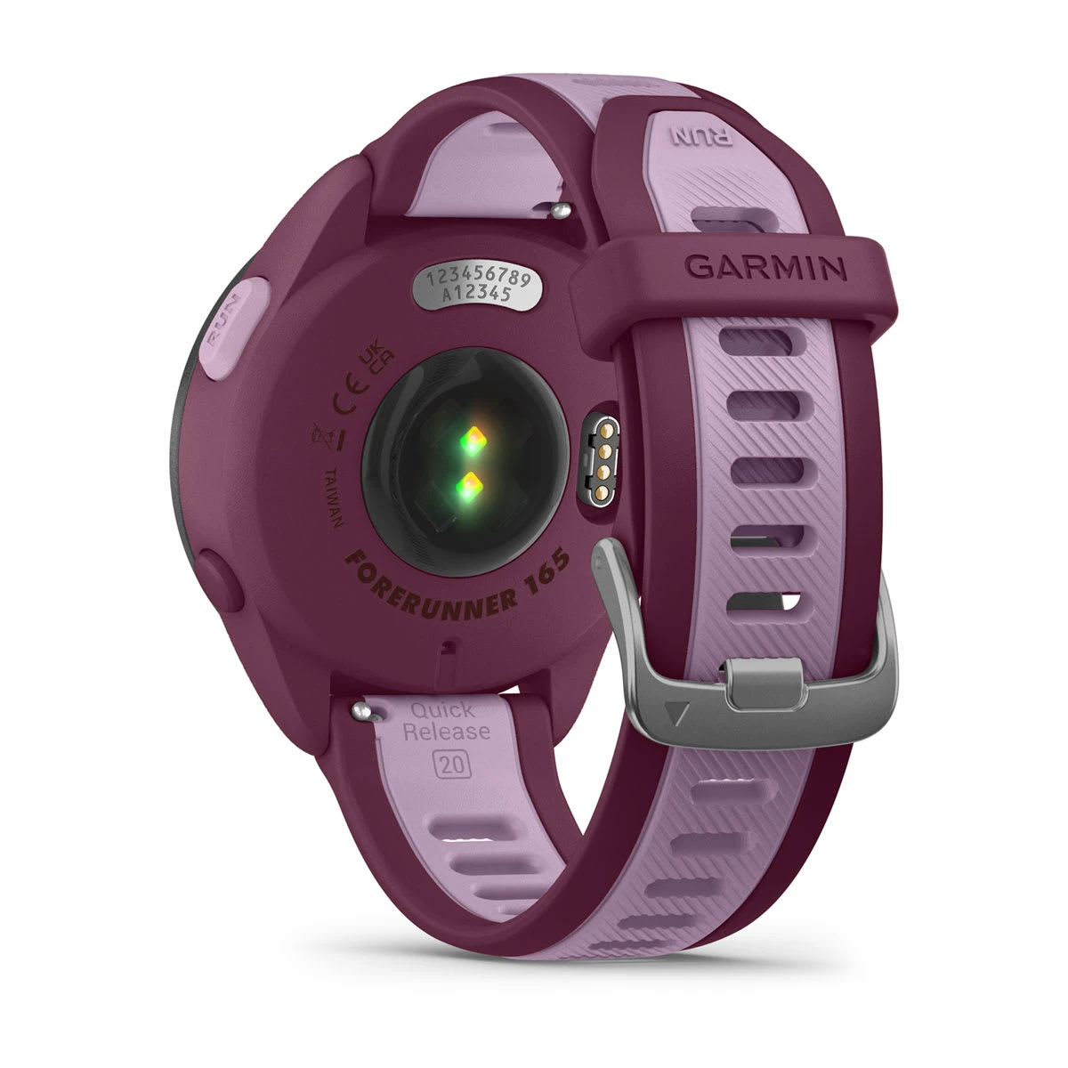 6. Garmin - Forerunner 165 Music ceas multisport cu GPS AMOLED - mov lila