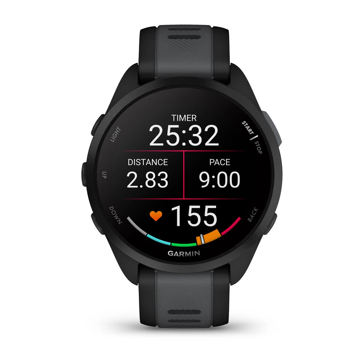 2. Garmin - Forerunner 165 ceas multisport cu GPS AMOLED - negru - gri Slate Grey