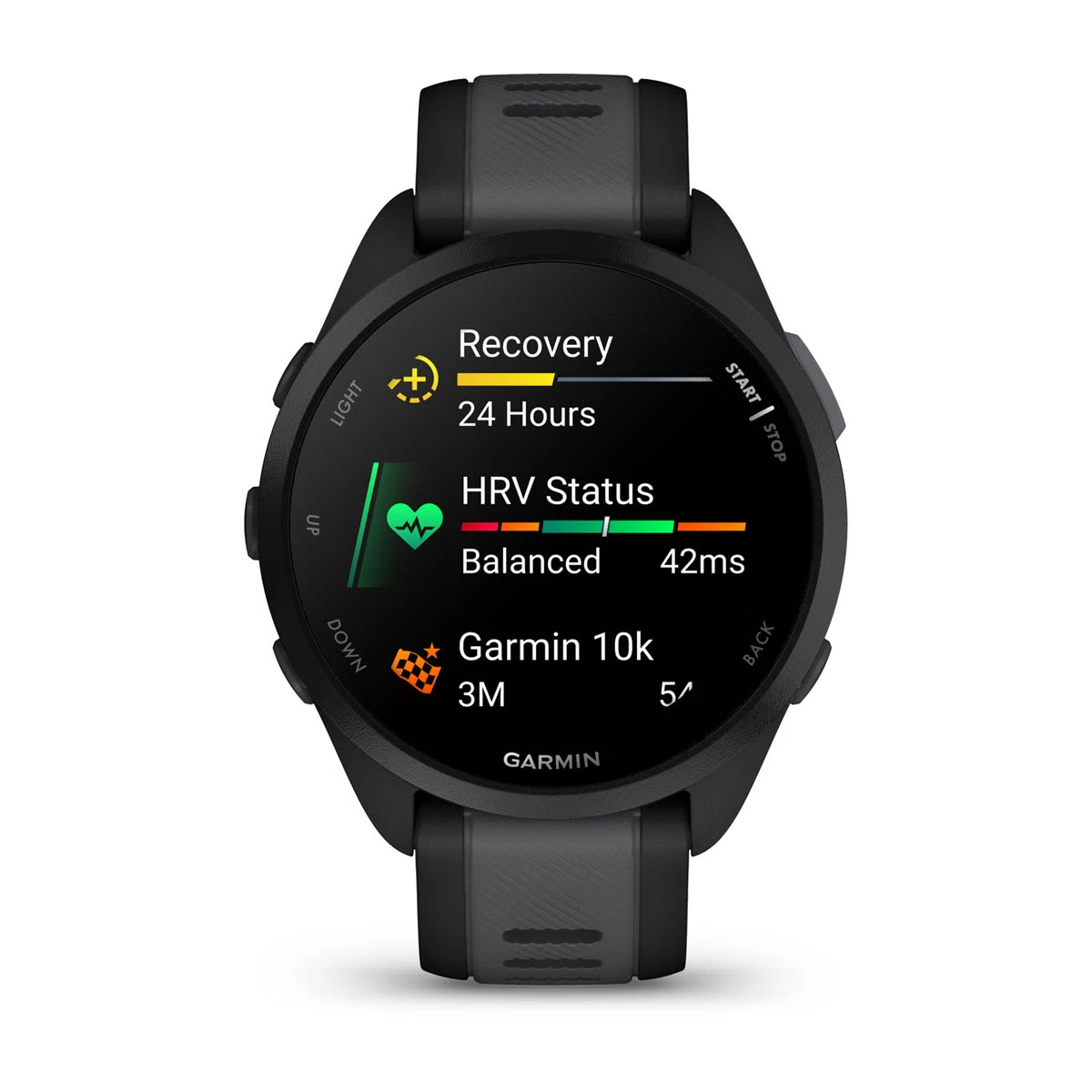 4. Garmin - Forerunner 165 ceas multisport cu GPS AMOLED - negru - gri Slate Grey