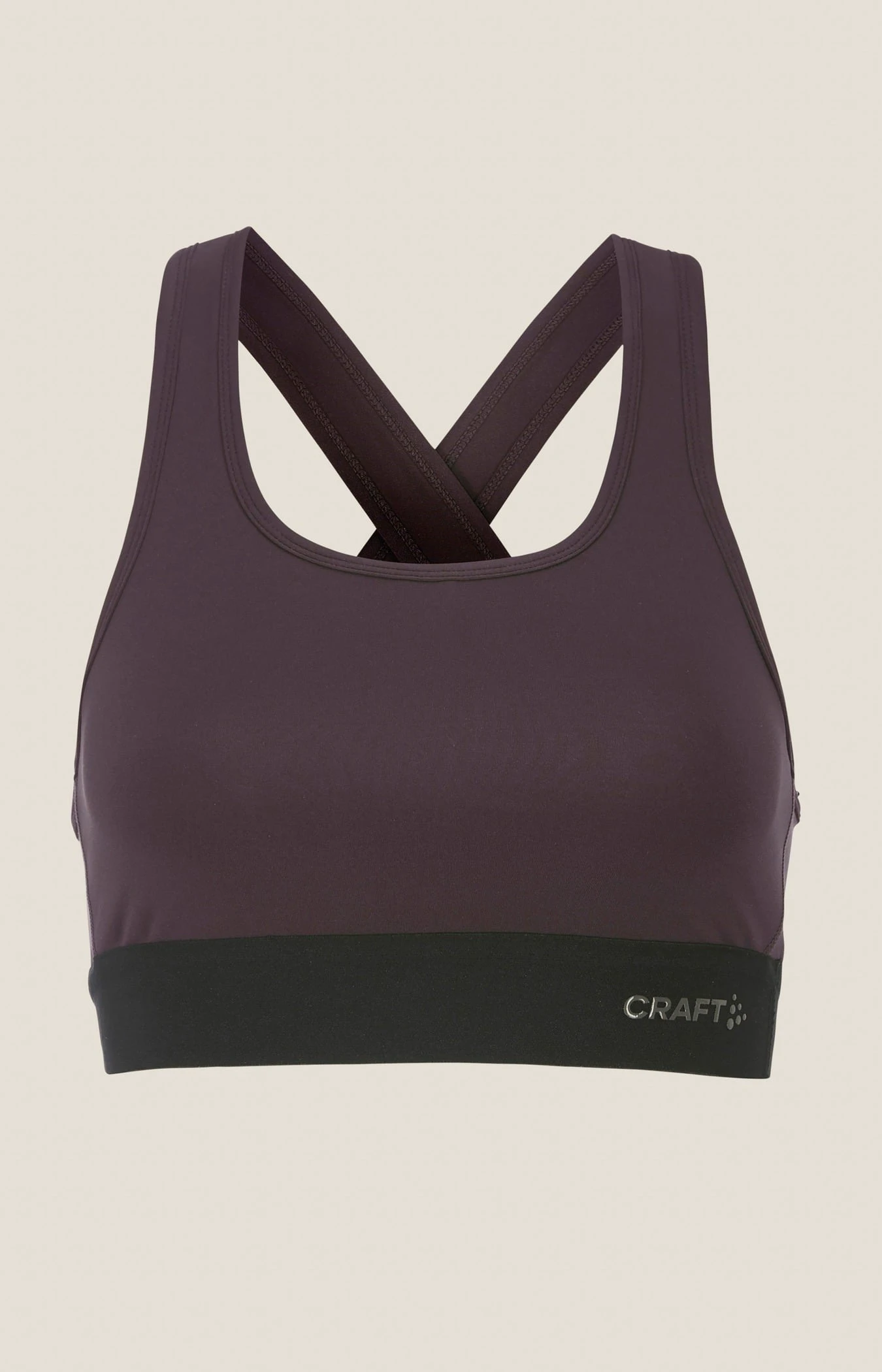 2. Bustieră sport Craft Training Bra Padded - mov | antrenament