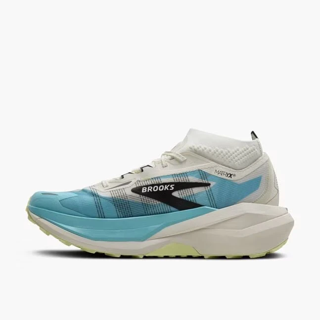 4. Pantofi trail Brooks Cascadia Elite - alb | placă carbon