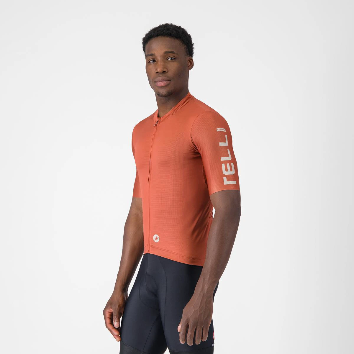 Tricou cu maneca scurta Castelli Entrata Apex, pentru barbati, paprika/arginitu XXXL - 211039