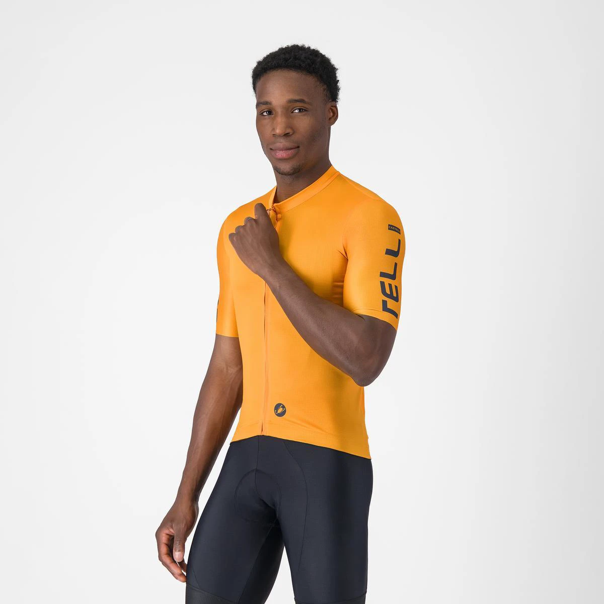 Tricou cu maneca scurta Castelli Entrata Apex, pentru barbati, portocaliu/albastru XXXL - 192311