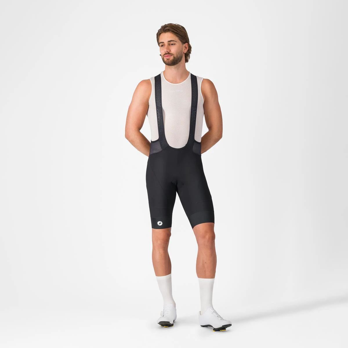1. Pantaloni scurti cu bretele Castelli Endurance 4, pentru barbati, negru XXXL