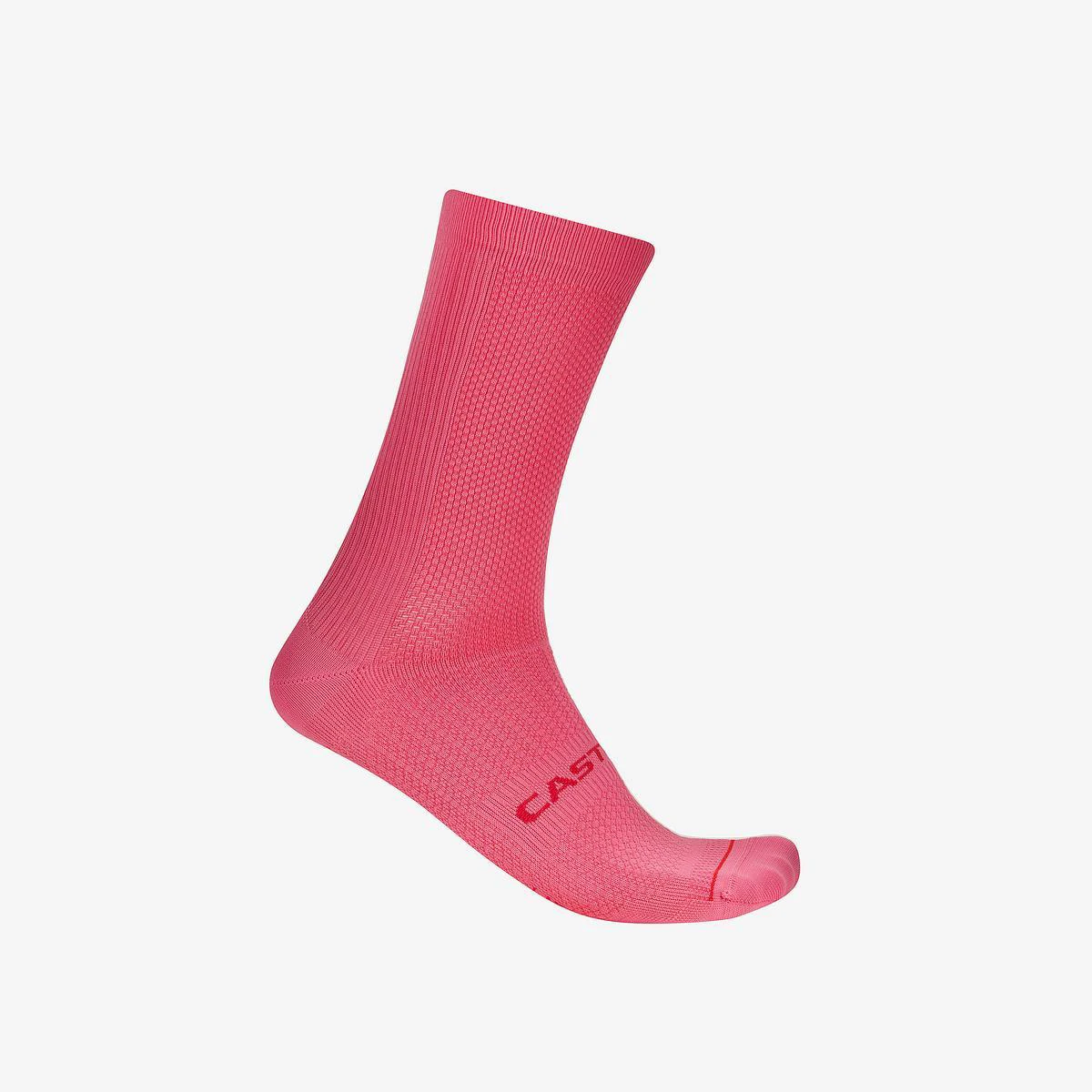 Sosete Castelli Espresso 18, unisex, roz giro, L/XL, 40-43 - 192350