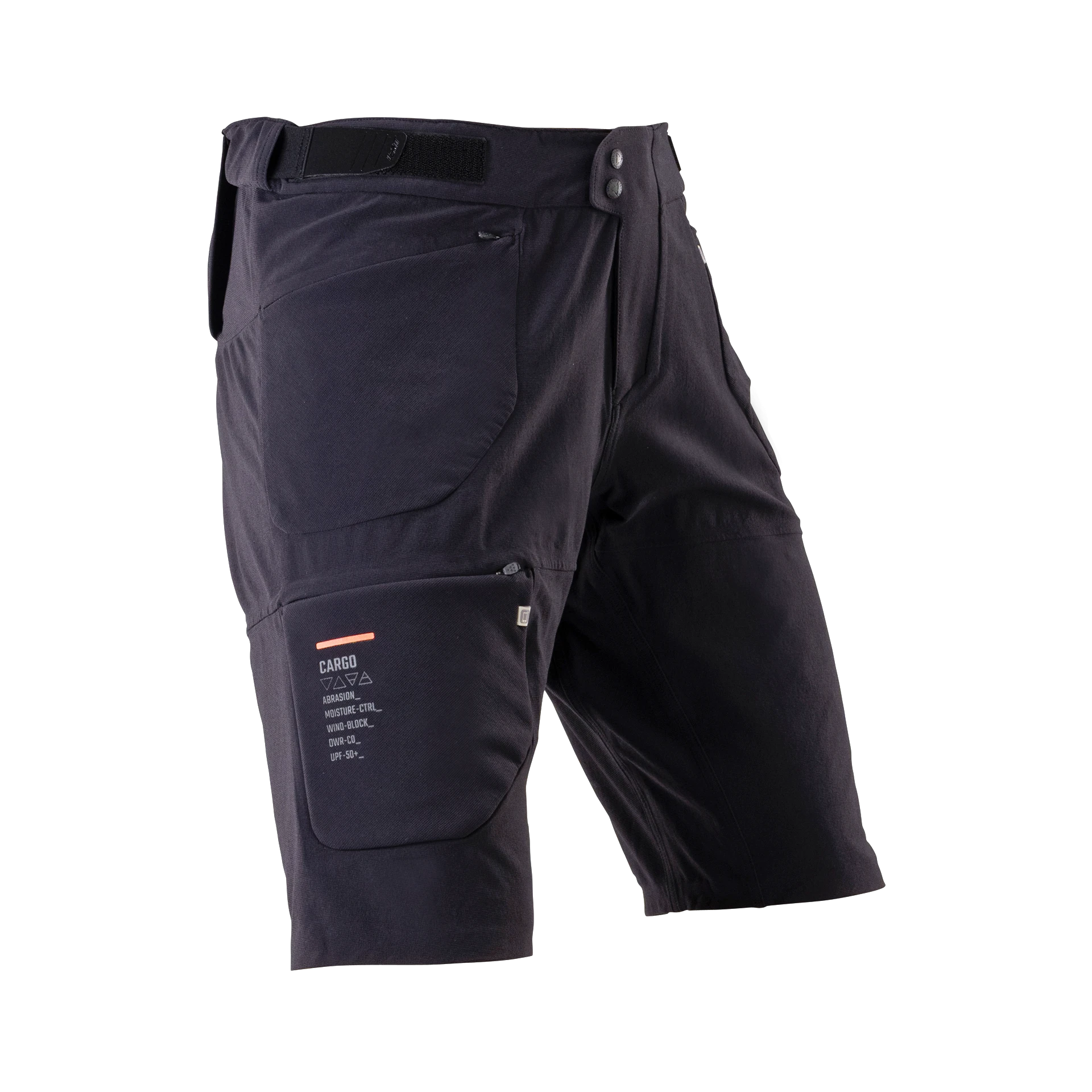 1. Pantaloni scurti Leatt MTB Trail 6.0 Cargo Ghost Black