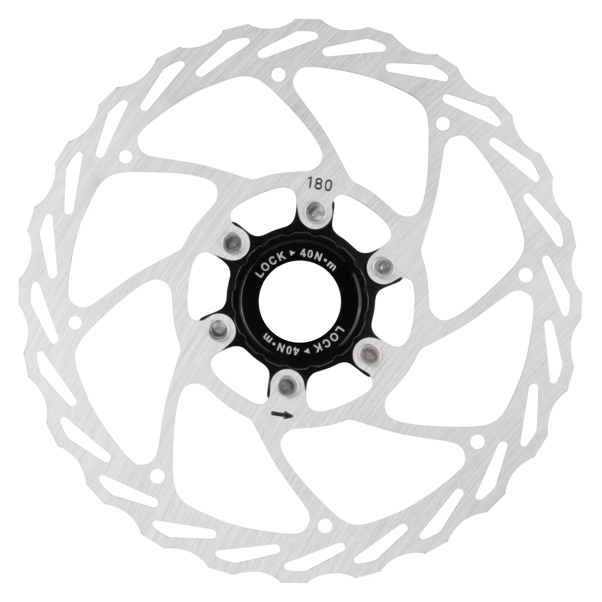 1. Disc frana Force 180mm Center-Lock argintiu