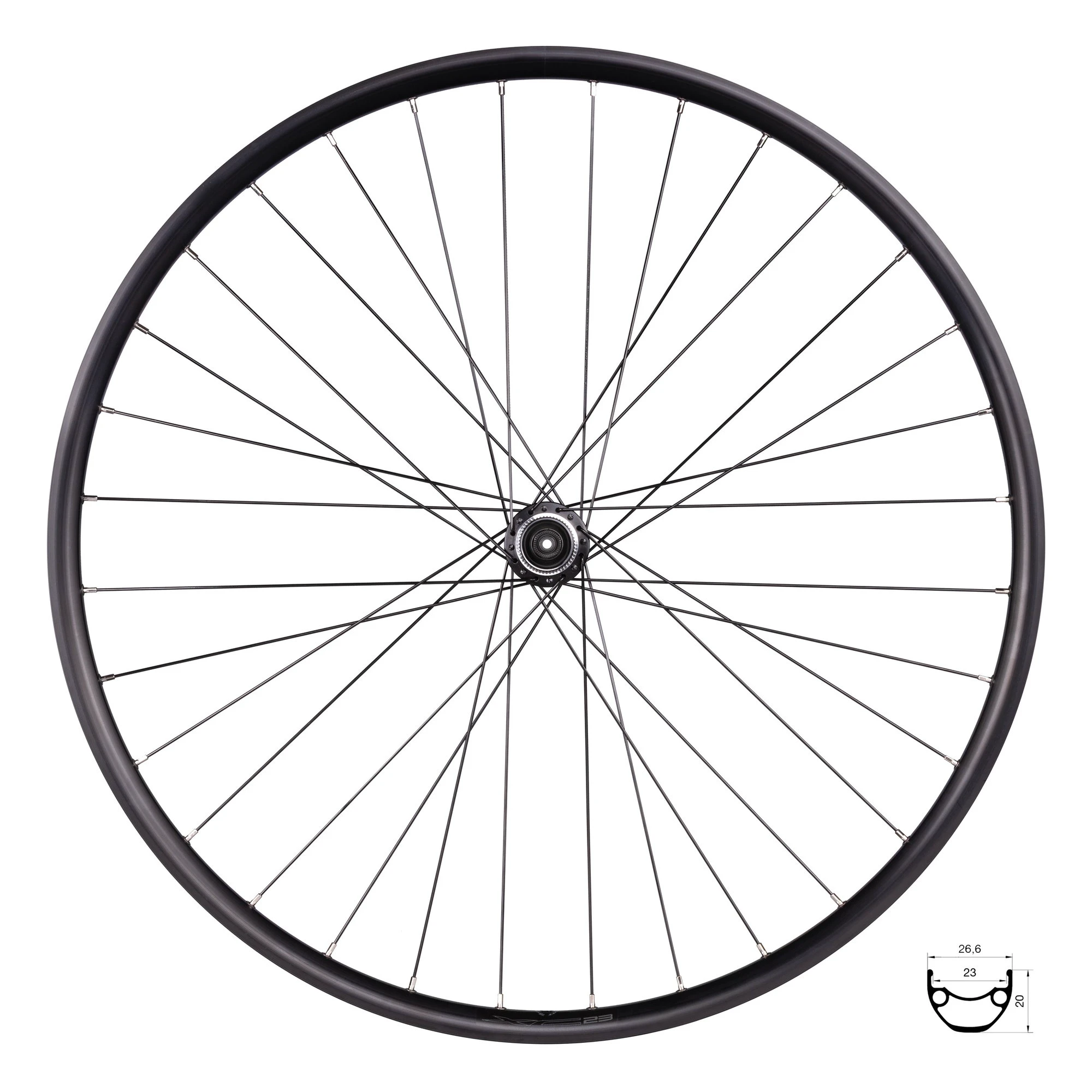1. Roata spate Force XC Basic Disc 28 622x23 32H cu butuc Shimano TX505