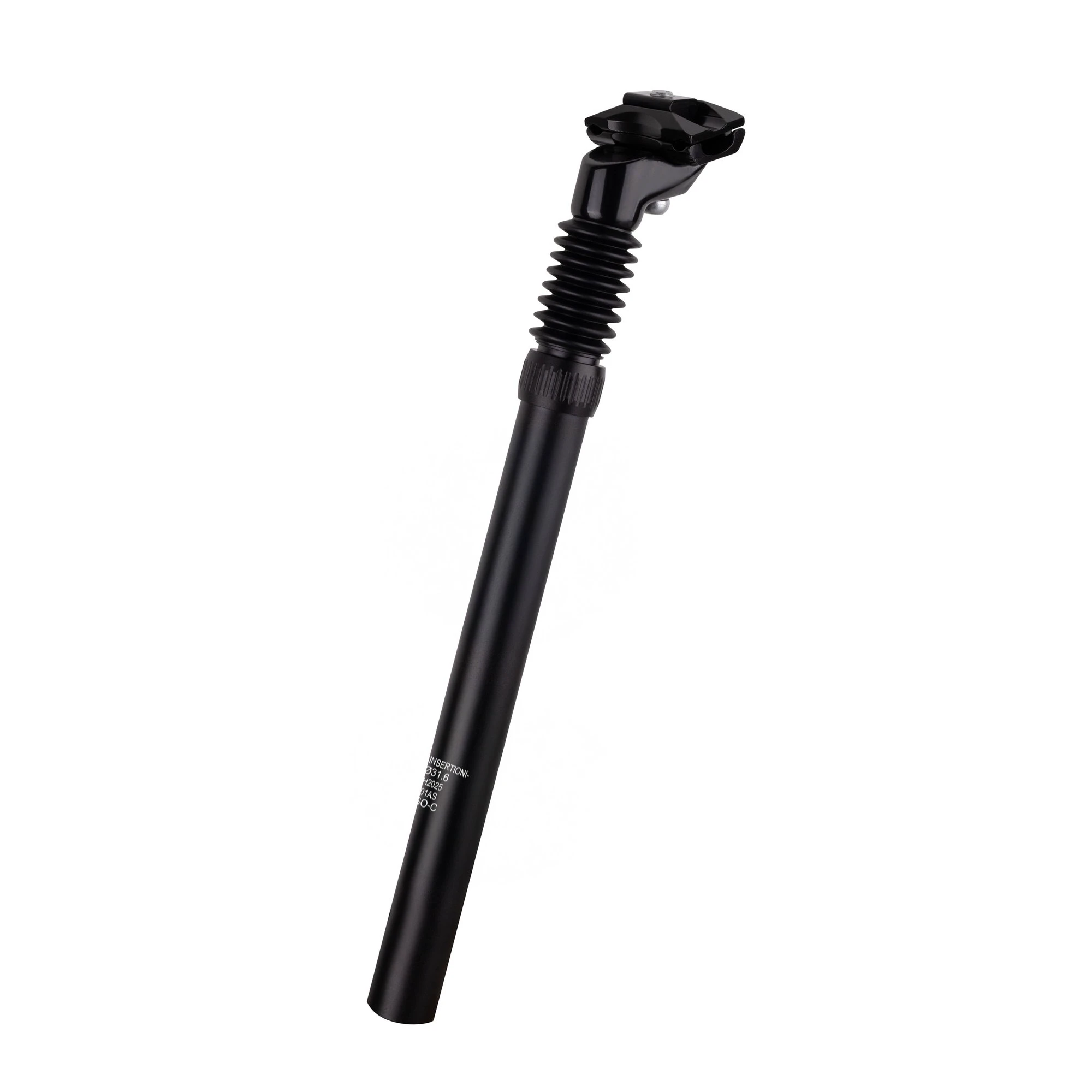 1. Tija sa Force Basic P8.2 31.6/350/40mm cu amortizor, negru