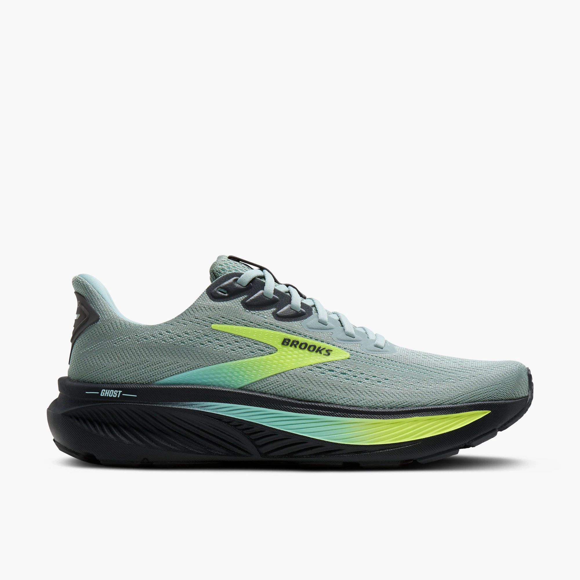 1. Pantofi alergare Brooks Ghost 17 - verde 349 | amortizare echilibrată