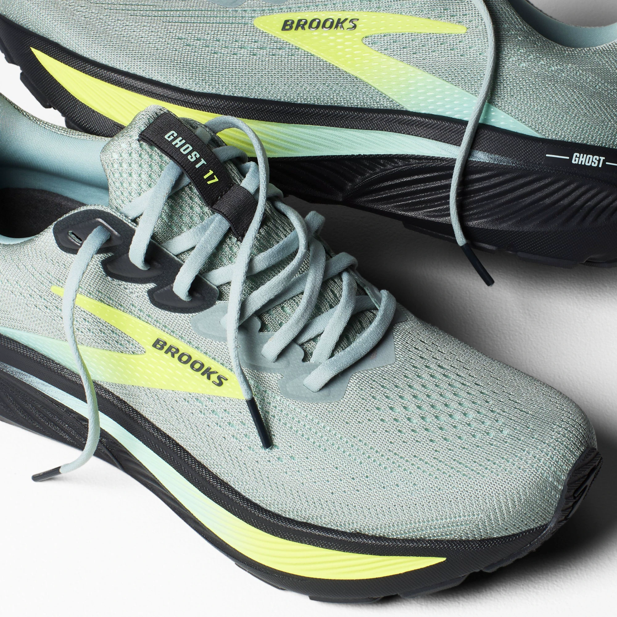 2. Pantofi alergare Brooks Ghost 17 - verde 349 | amortizare echilibrată