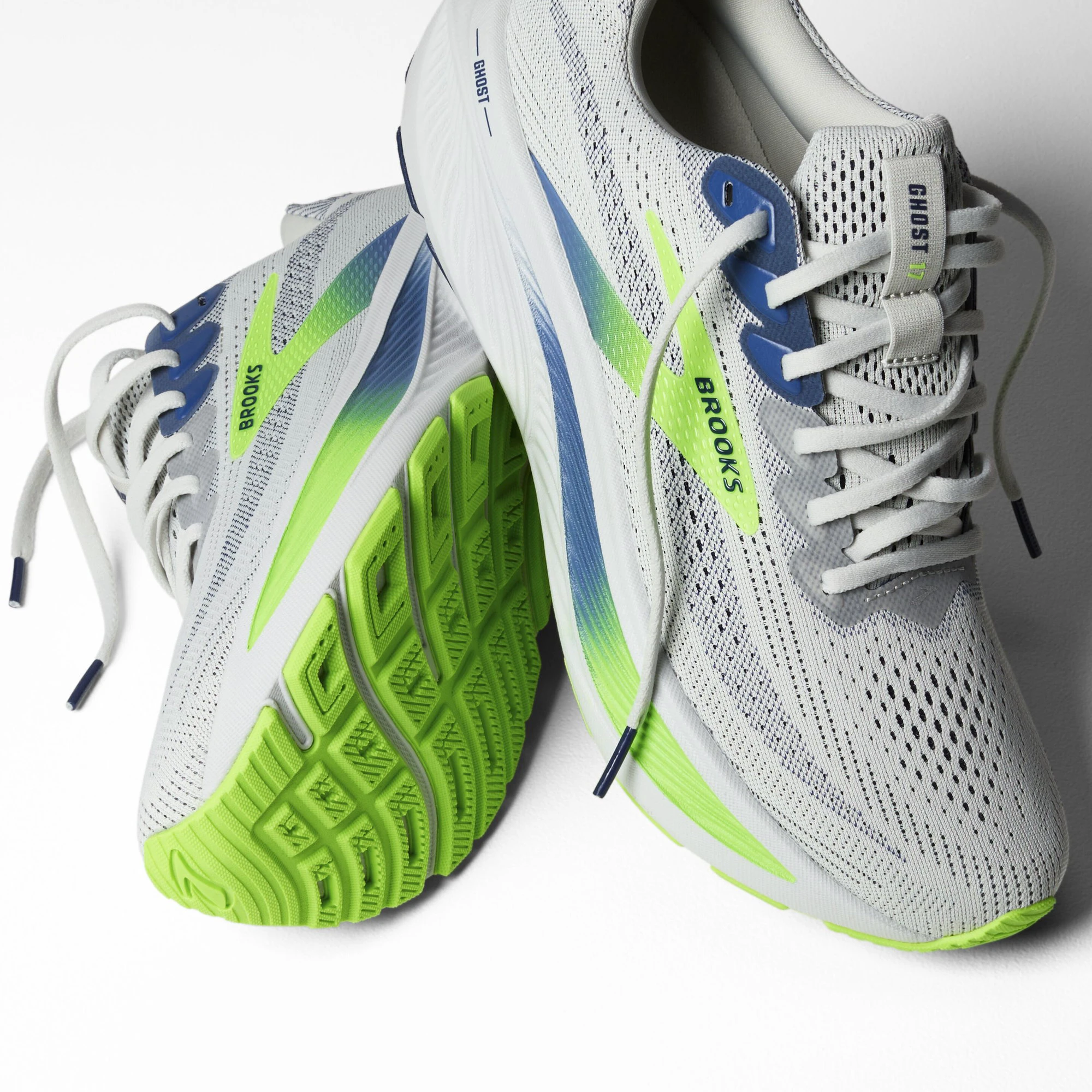 2. Pantofi alergare Brooks Ghost 17 - verde 454 | amortizare echilibrată