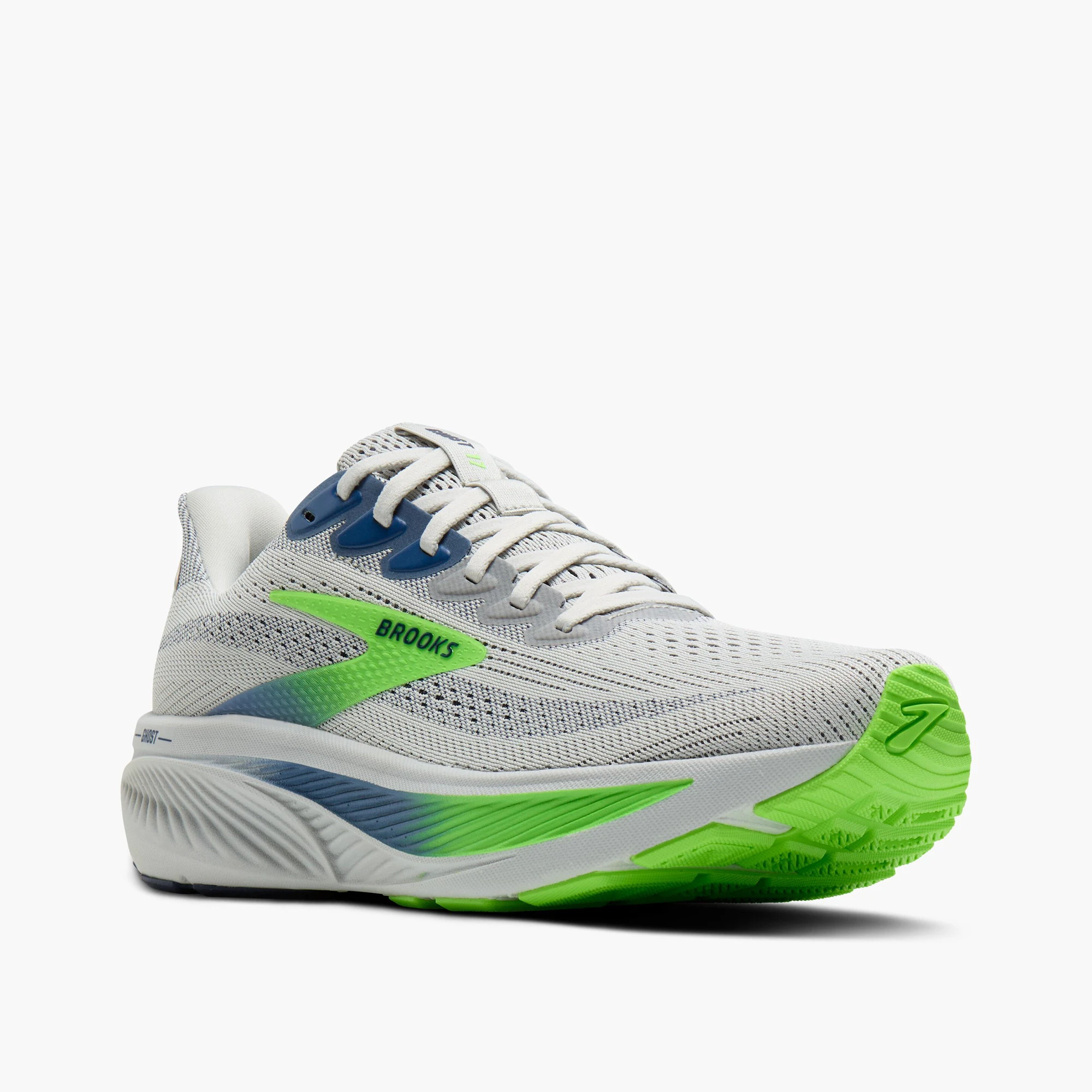 3. Pantofi alergare Brooks Ghost 17 - verde 454 | amortizare echilibrată