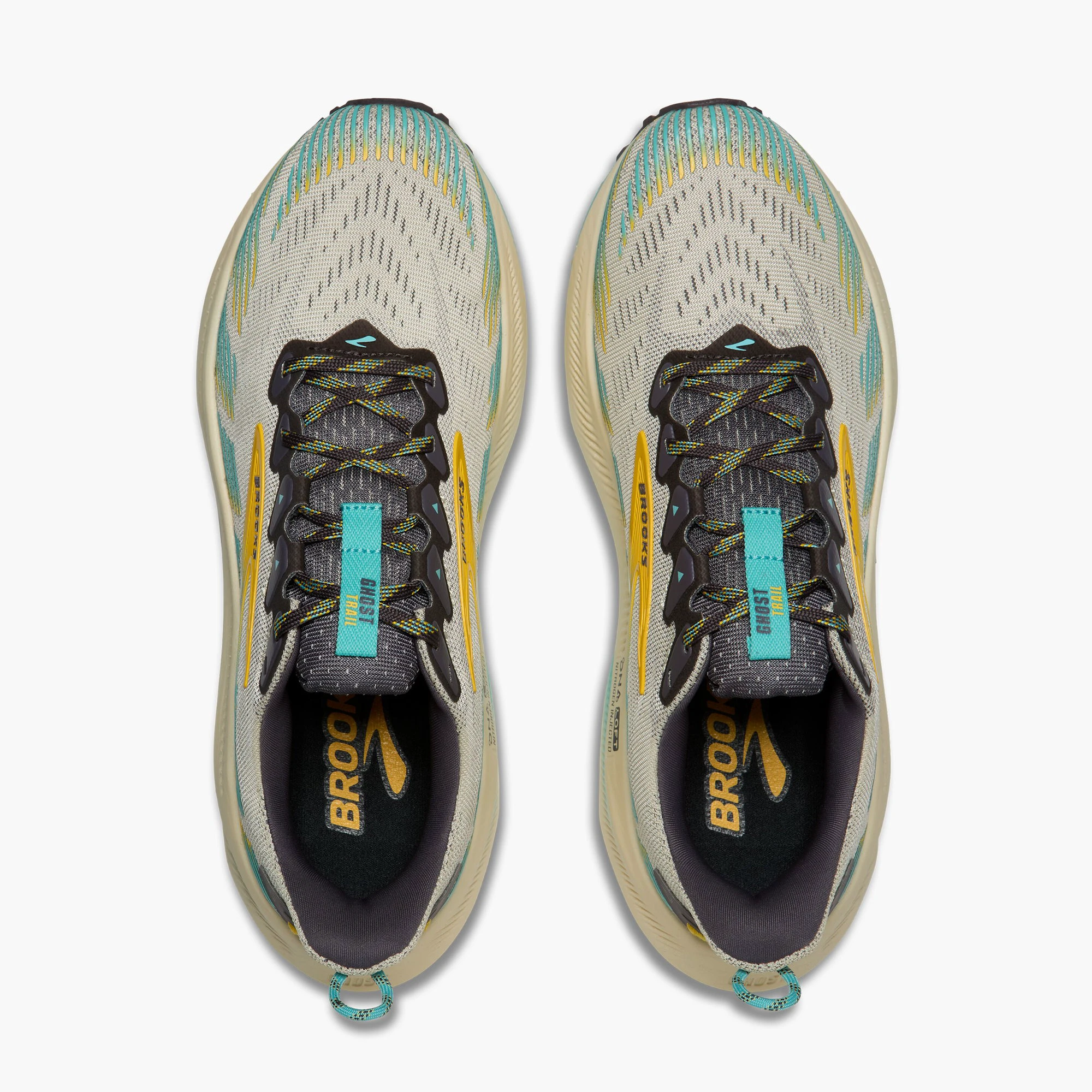 4. Pantofi trail Brooks Ghost Trail - galben | amortizare DNA LOFT v3