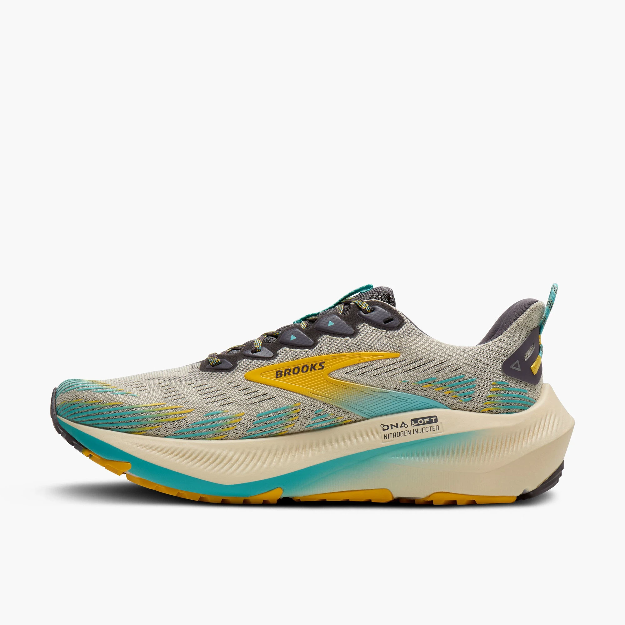 5. Pantofi trail Brooks Ghost Trail - galben | amortizare DNA LOFT v3