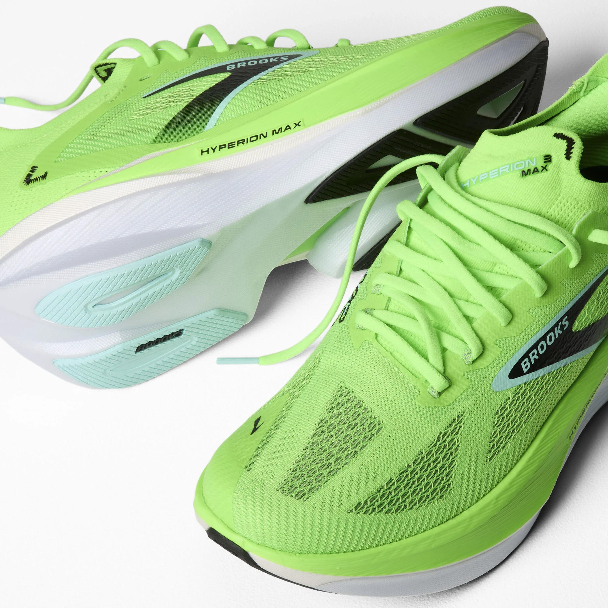 2. Pantofi alergare Brooks Hyperion Max 3 - verde | viteză și reactivitate