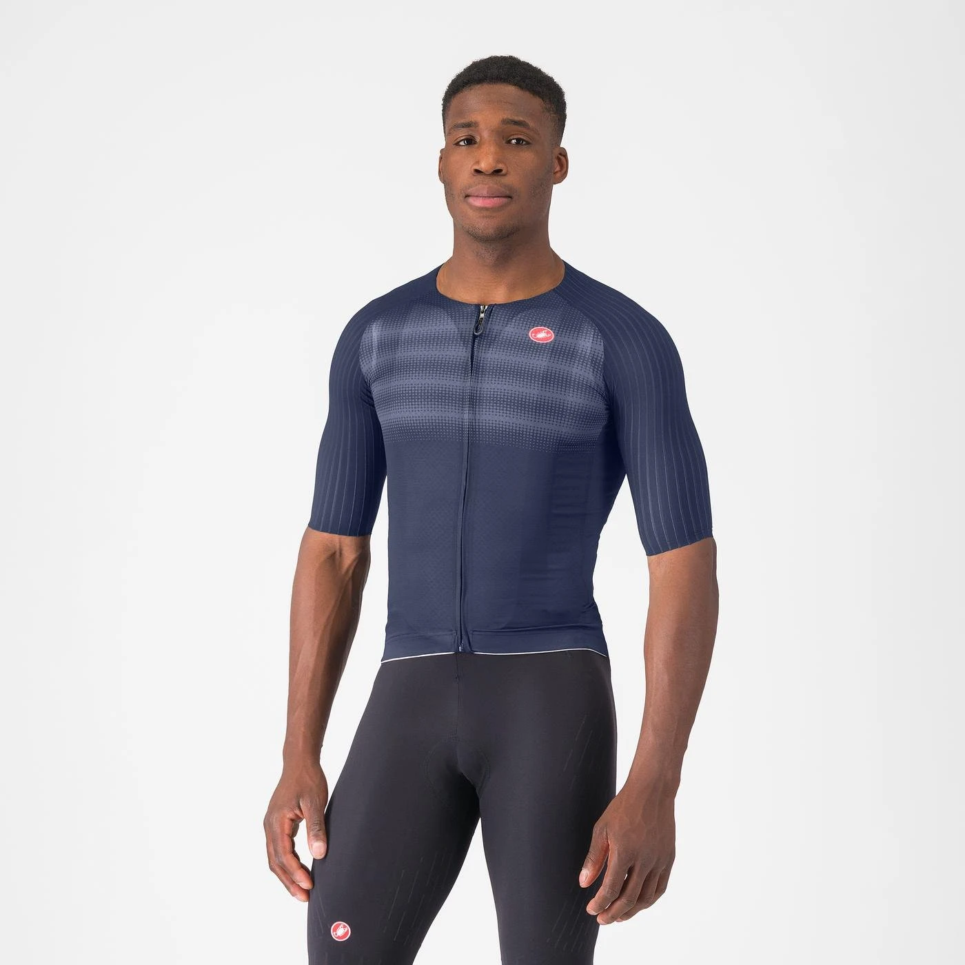 1. Tricou cu maneca scurta Castelli Aero Race 8S, pentru barbati, albastru belgian