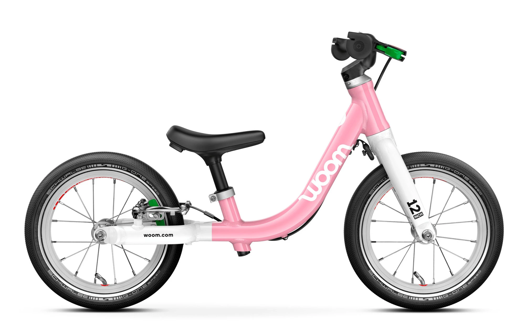 Bicicleta copii Woom GO 1 cu roti 12" powder pink - 200579
