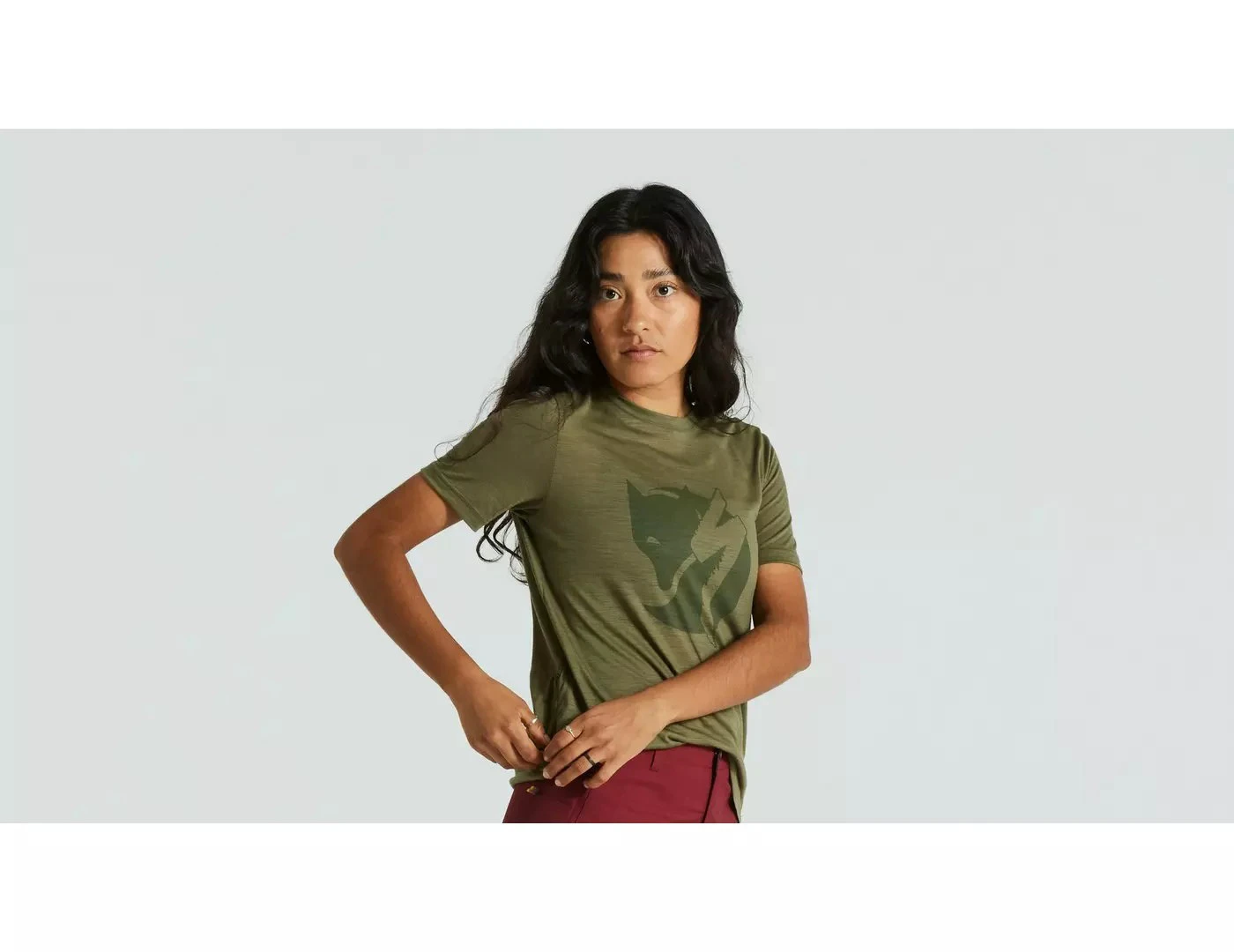 7. Tricou Ciclism SPECIALIZED/FJALLRAVEN Women's Wool (S/S) - Green