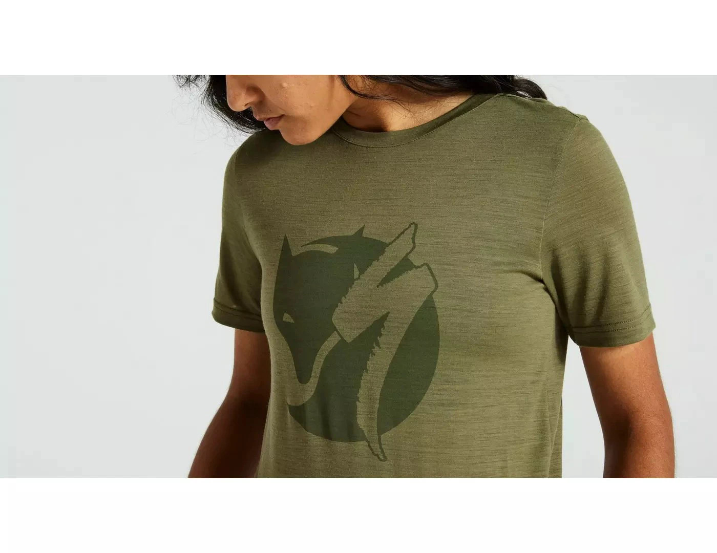 5. Tricou Ciclism SPECIALIZED/FJALLRAVEN Women's Wool (S/S) - Green