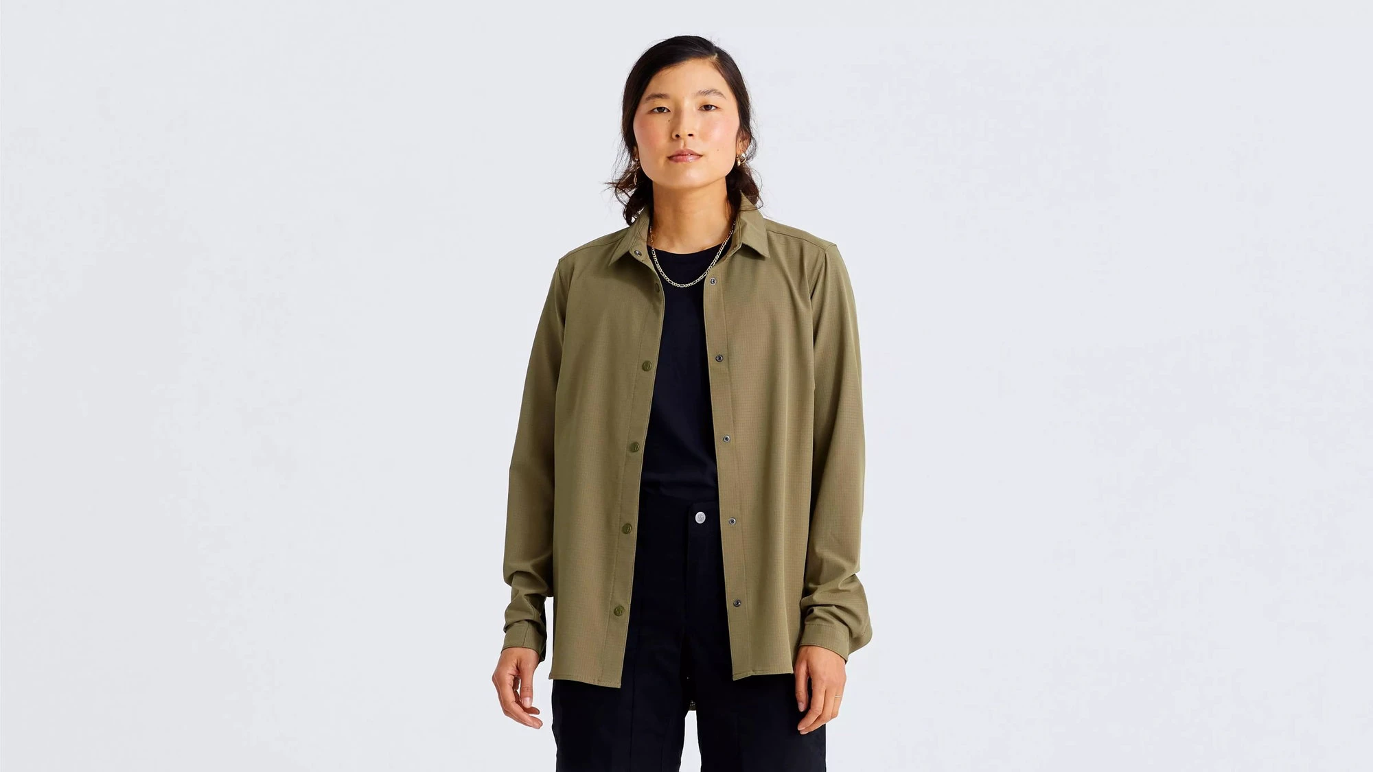 5. Camasa Ciclism SPECIALIZED/FJALLRAVEN Women's Sun (L/S) - Green
