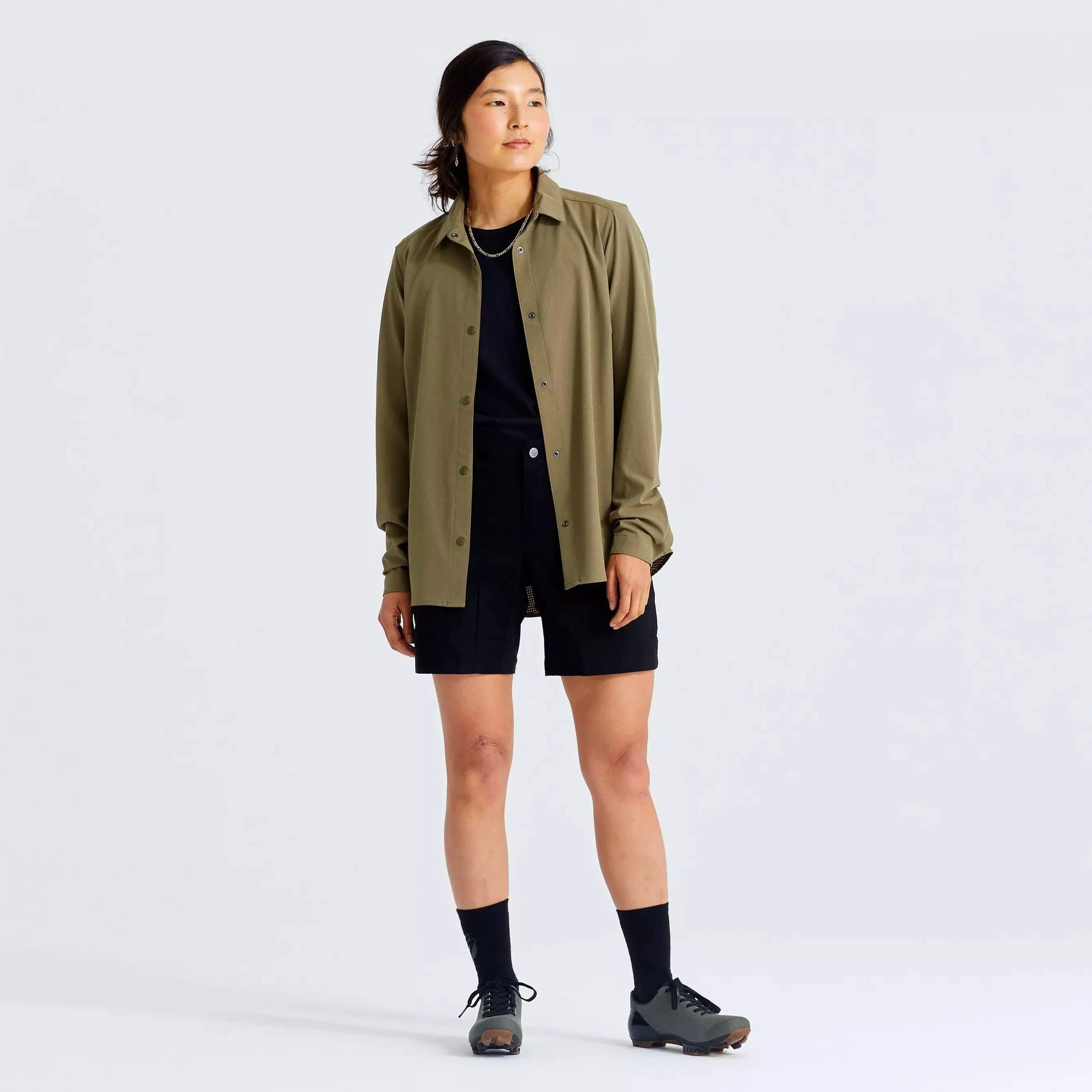 2. Camasa Ciclism SPECIALIZED/FJALLRAVEN Women's Sun (L/S) - Green