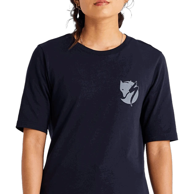 2. Tricou Ciclism SPECIALIZED/FJALLRAVEN Women's Cotton Pocket (S/S) - Black