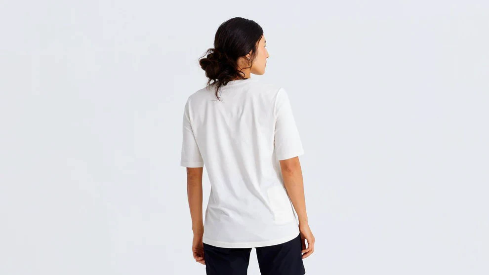 Tricou Ciclism SPECIALIZED/FJALLRAVEN Women's Cotton Pocket (S/S) - Eggshell - 201276