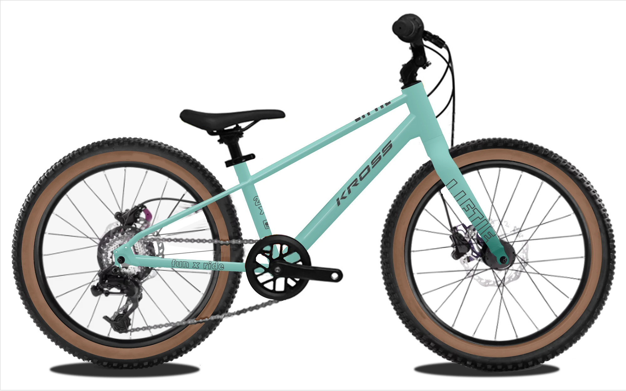 1. Bicicleta Copii Kross Liftie 20x frana disc 20 inch bleumarin Shimano Altus