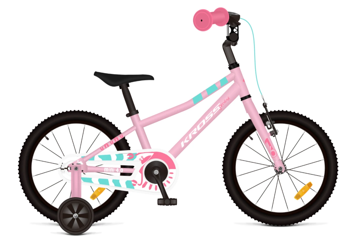 1. Bicicleta Copii Kross Mini 4.0 16 inch roz